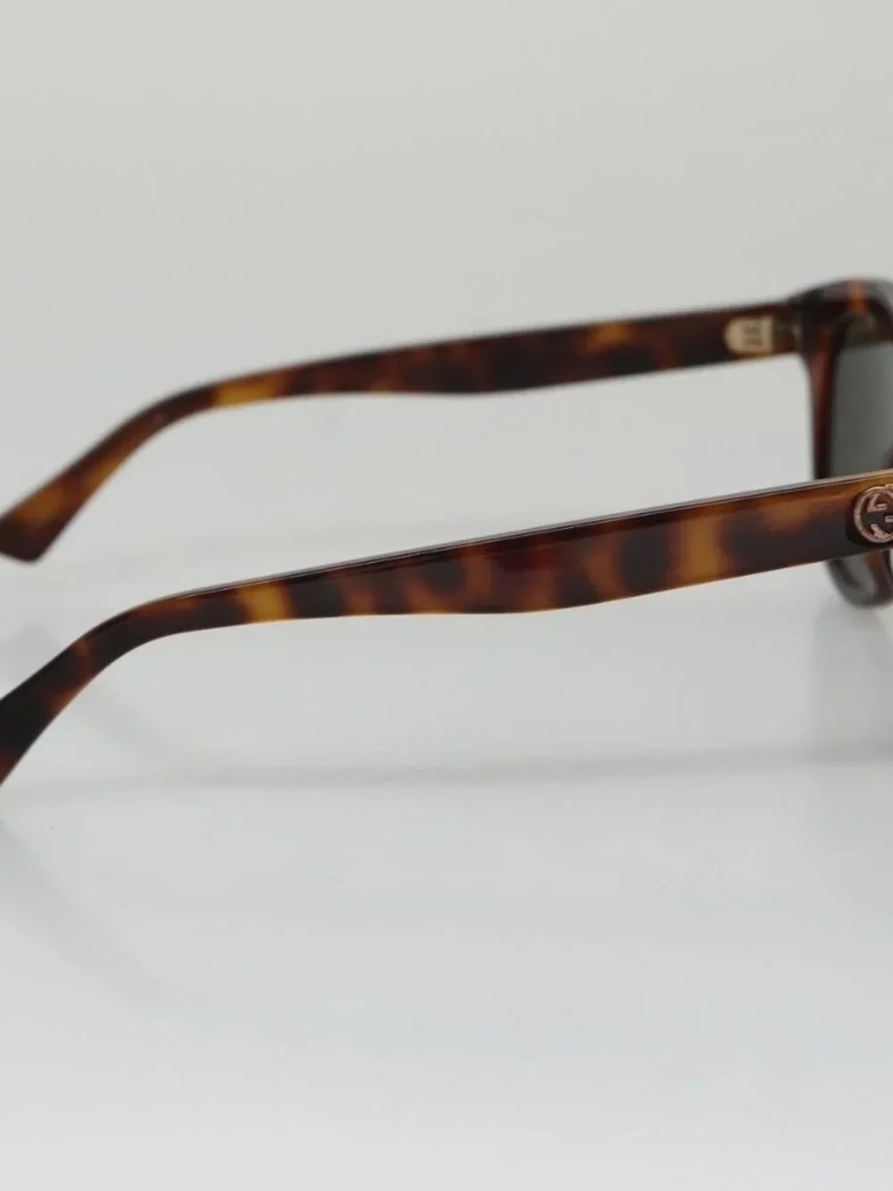 GUCCI Sunglasses plastic Brown Auth am7450
